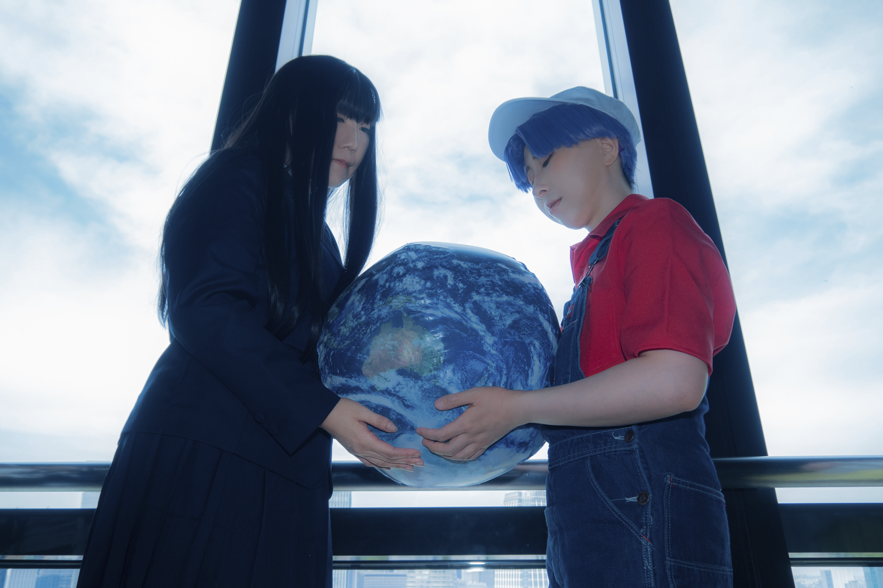 東京タワーにて「ぼくの地球を守って」コスプレ撮影