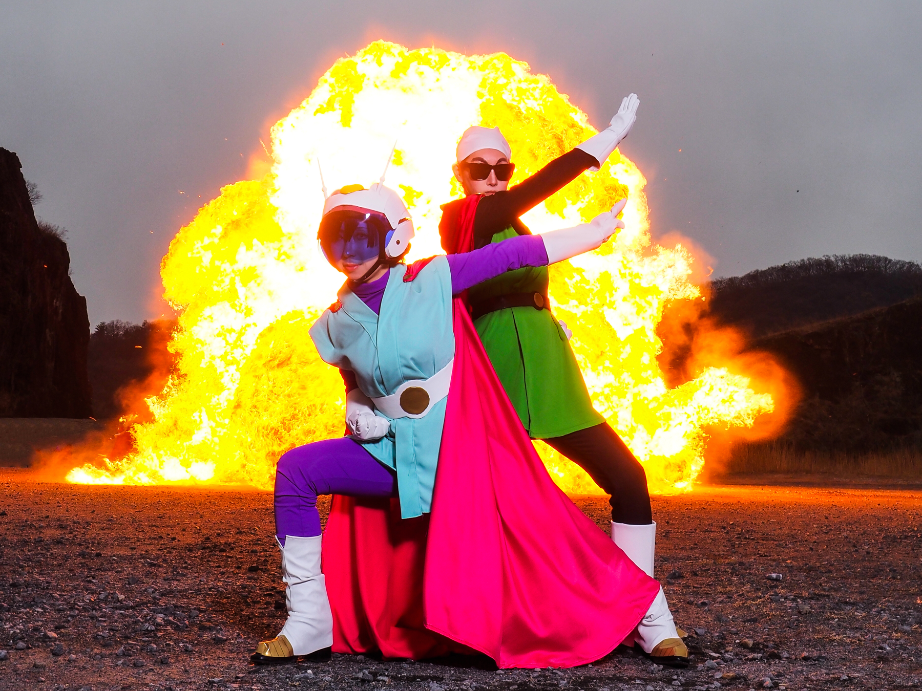 ドラゴンボールで爆破撮影