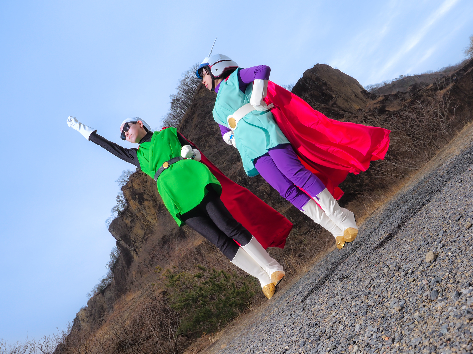 舞空術で帰るグレートサイヤマン