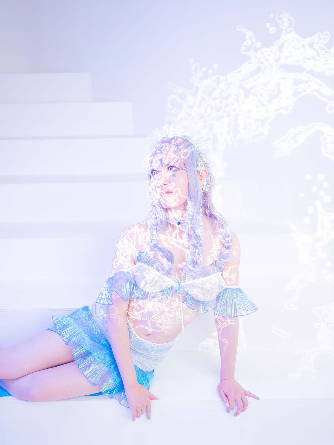 プロジェクターをがっつり被せた写真