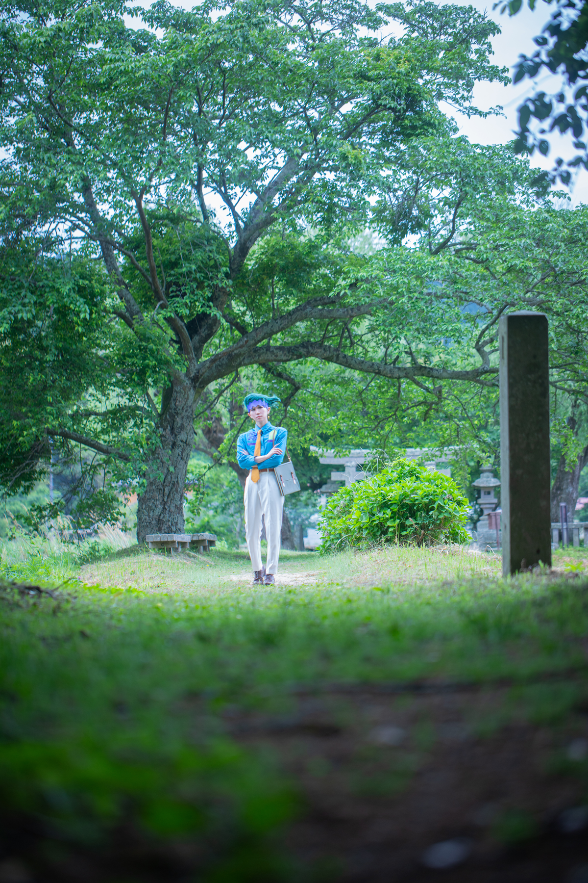 石川荘ロケ撮影にて上の宮神社