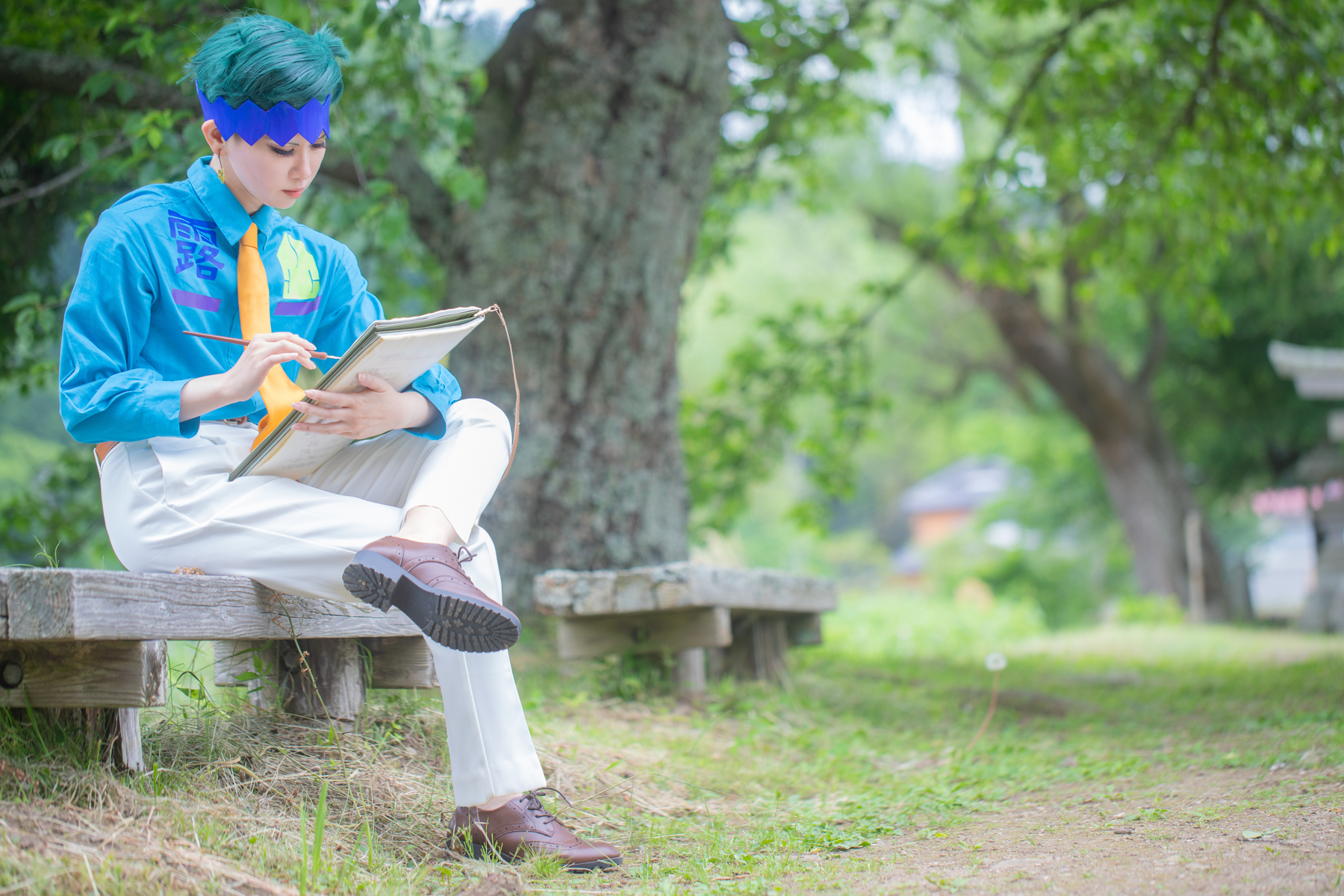 スケッチする露伴先生