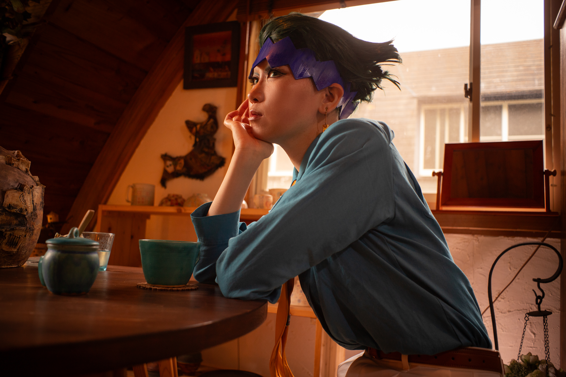 新作のネタを考える露伴先生