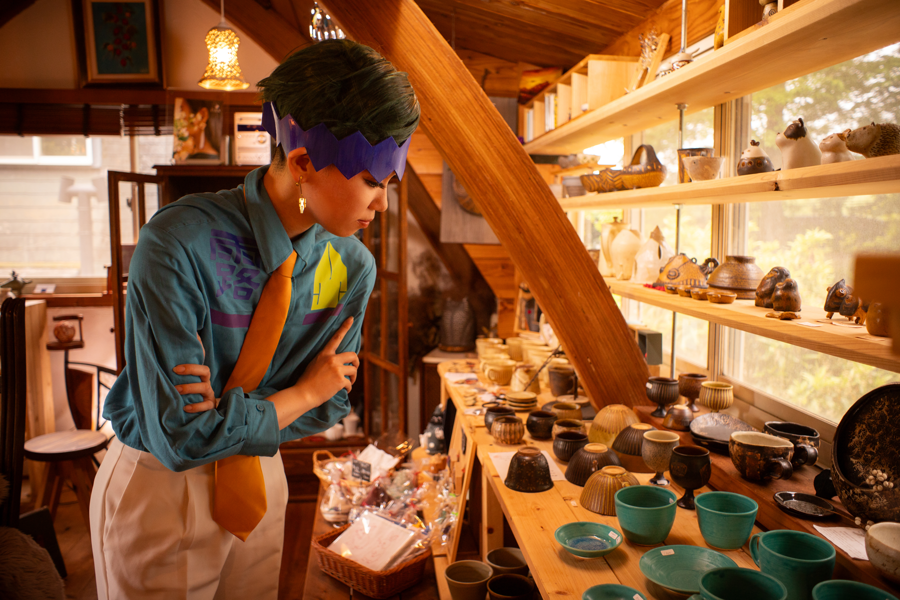 取材旅行中の露伴先生