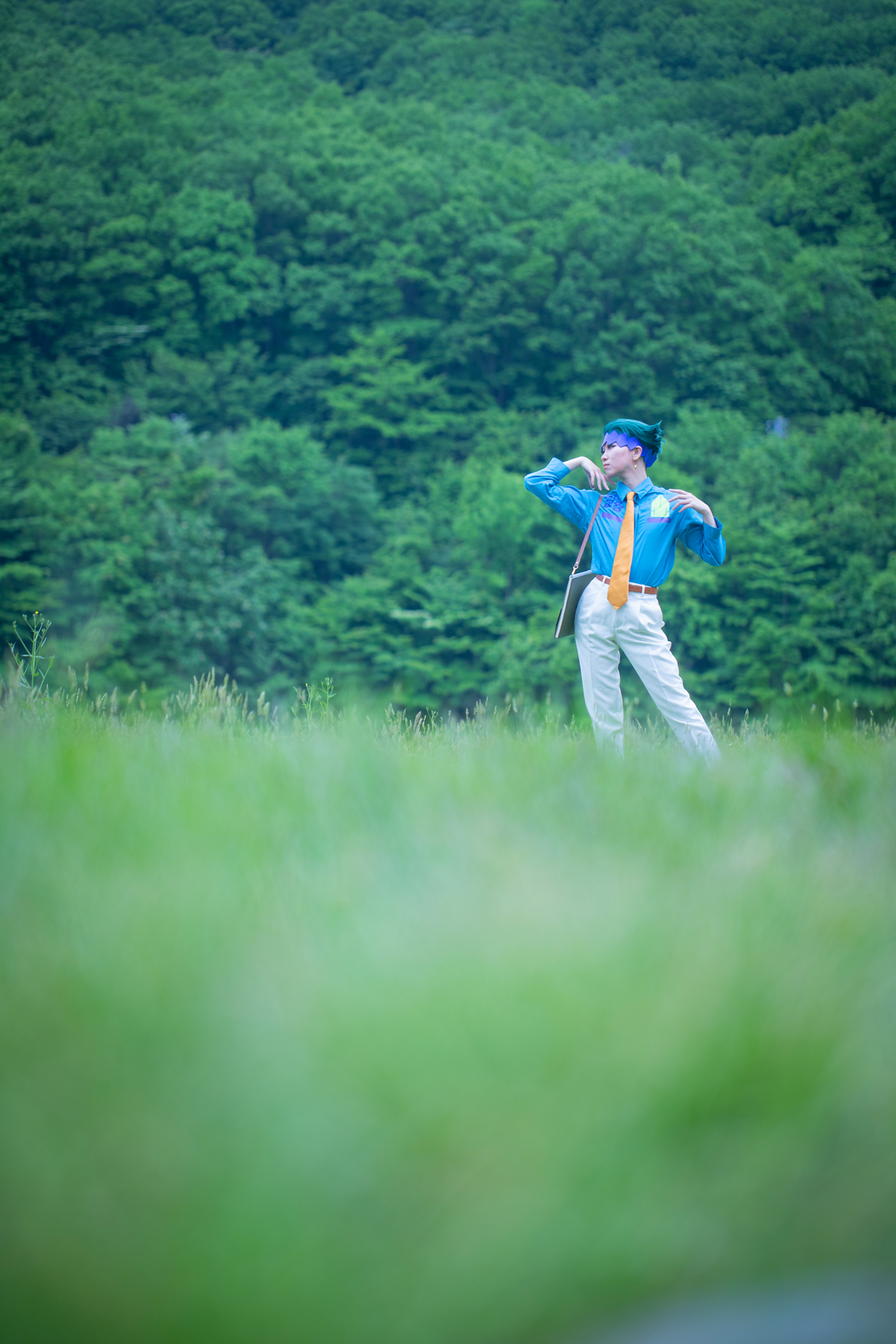 堀川ダムで露伴先生のコス