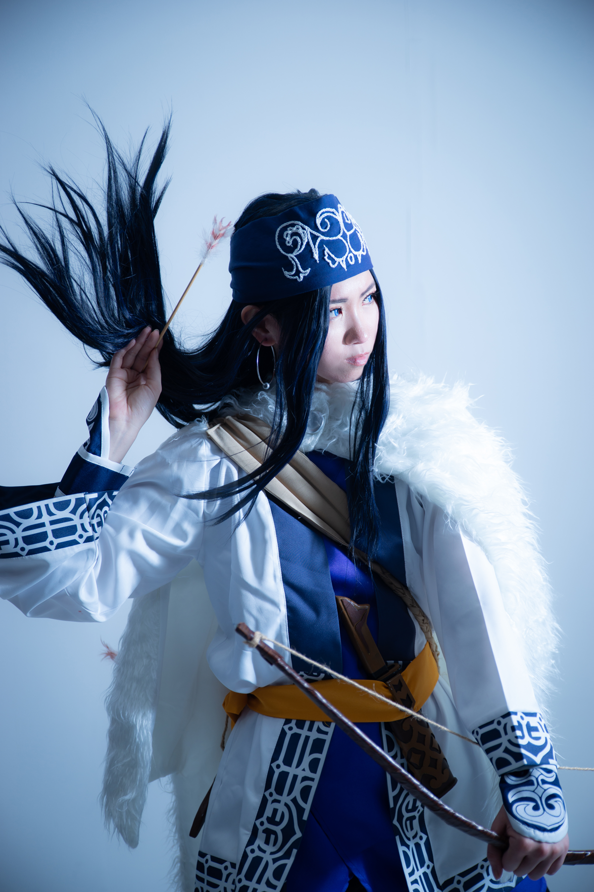 アイヌ刺繍した