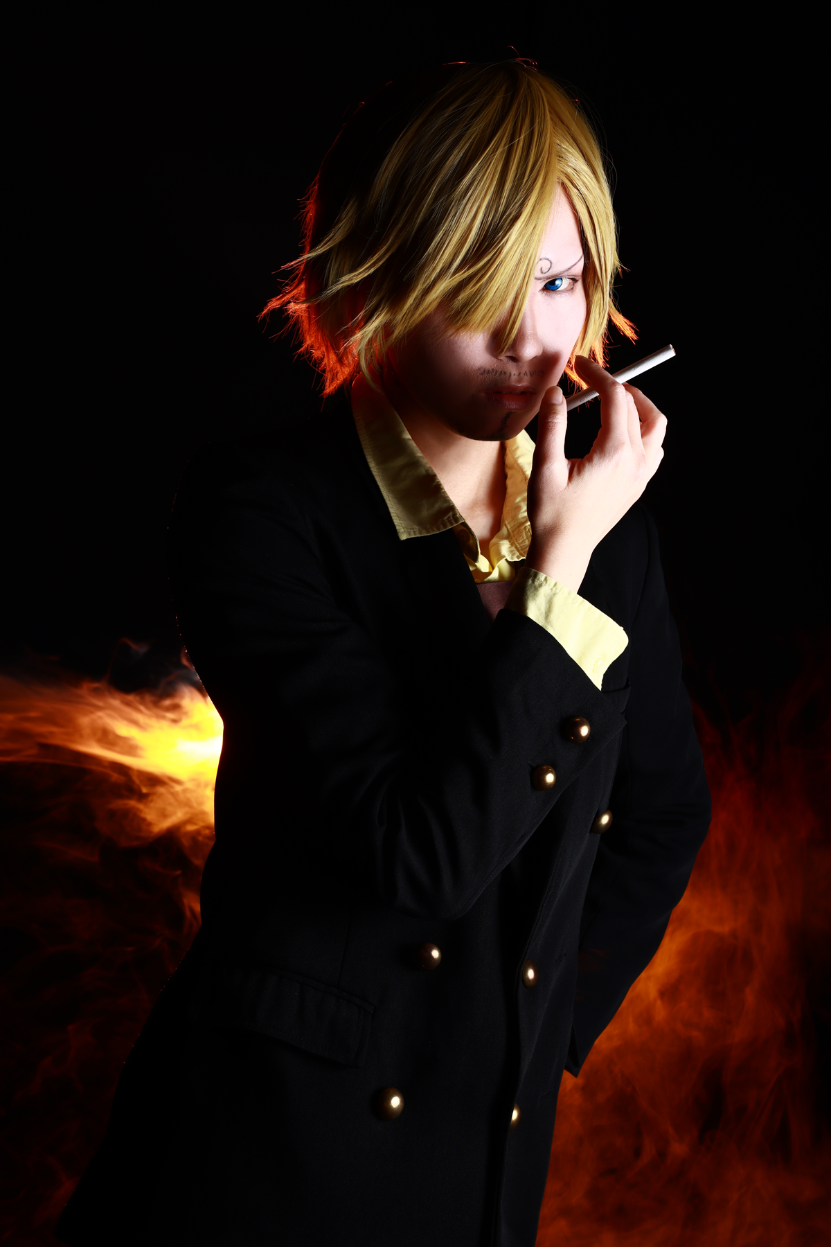 Black Room(黒壁)でサンジ撮影