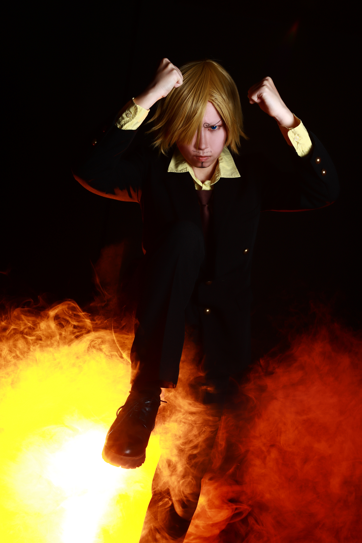 戦闘モードのバトルポーズへ