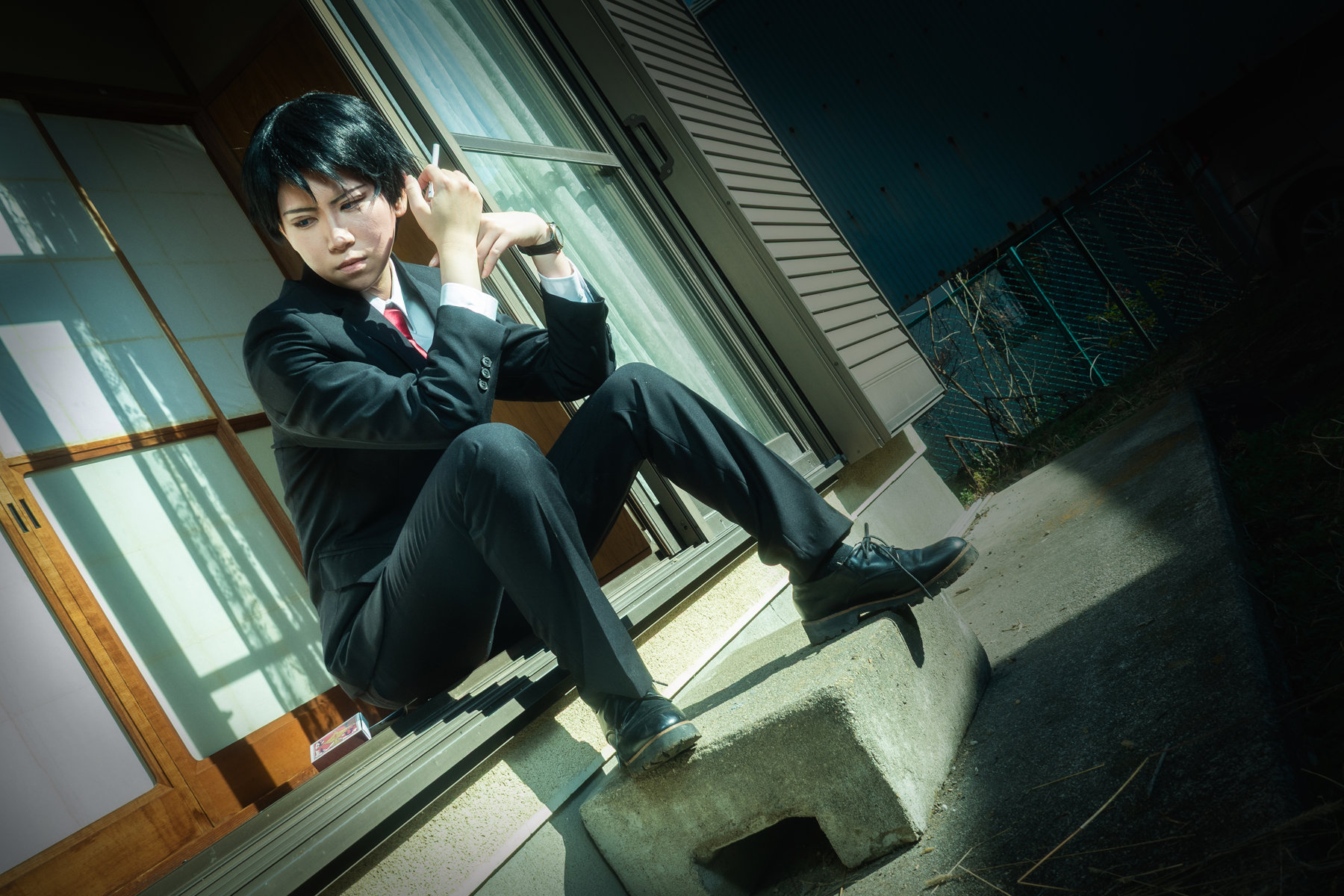 ウィッグを再調整